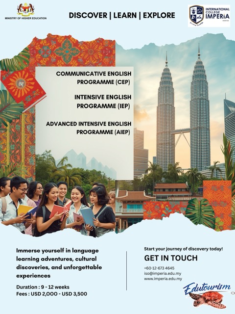 Modern Poster 3 English Edutourism Medium